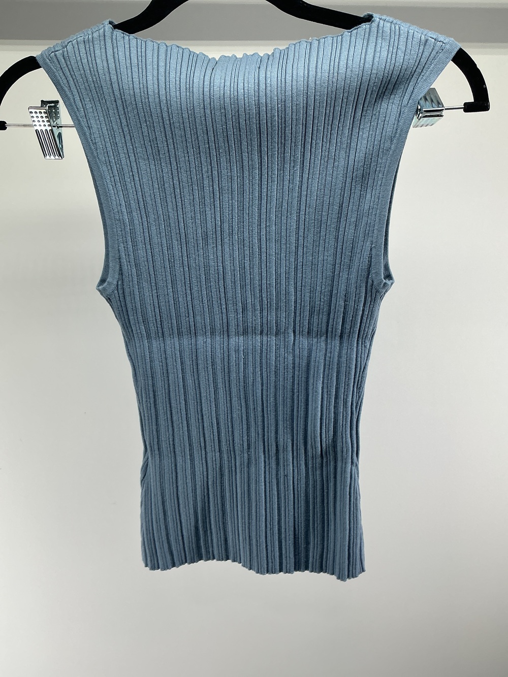 Cotton Cashmere Ribbed Tank - Picture 2 of 3